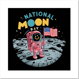 National Moon Day Posters and Art